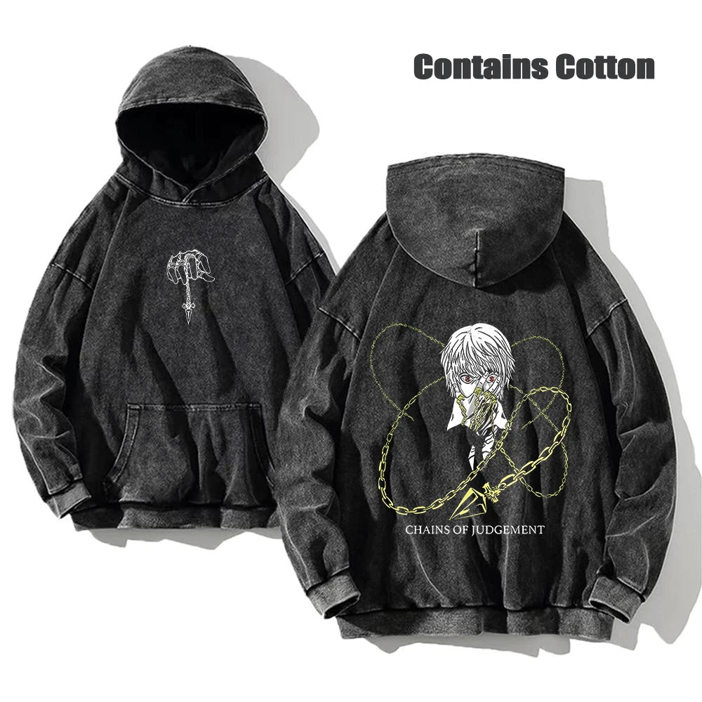 Hunter x Hunter Washed Hoodie — Anime Streetwear