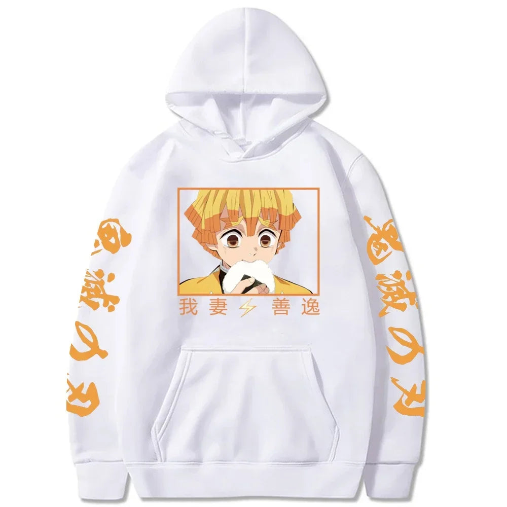Demon Slayer Graphic Hoodie — Y2K Harajuku Streetwear