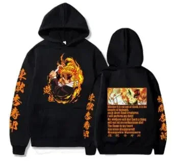Demon Slayer Graphic Hoodie — Y2K Harajuku Streetwear