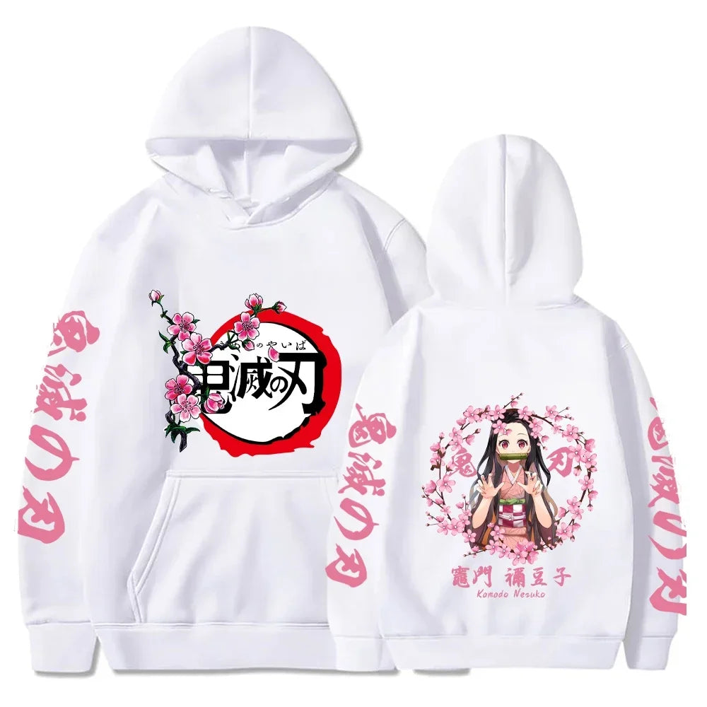 Demon Slayer Graphic Hoodie — Y2K Harajuku Streetwear
