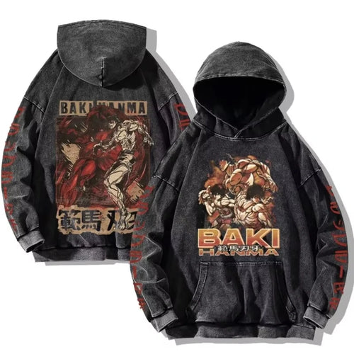 Baki Hanma Hoodie – Harajuku Unisex Streetwear