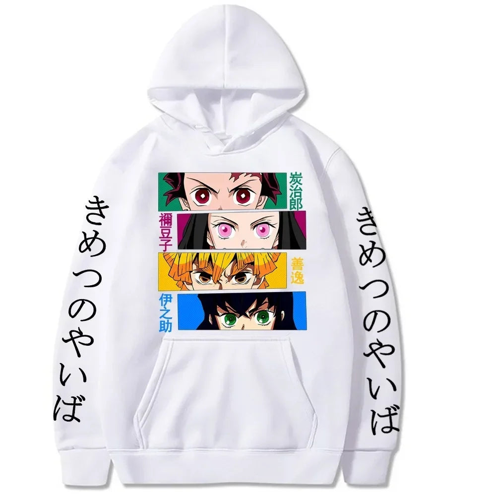 Demon Slayer Graphic Hoodie — Y2K Harajuku Streetwear