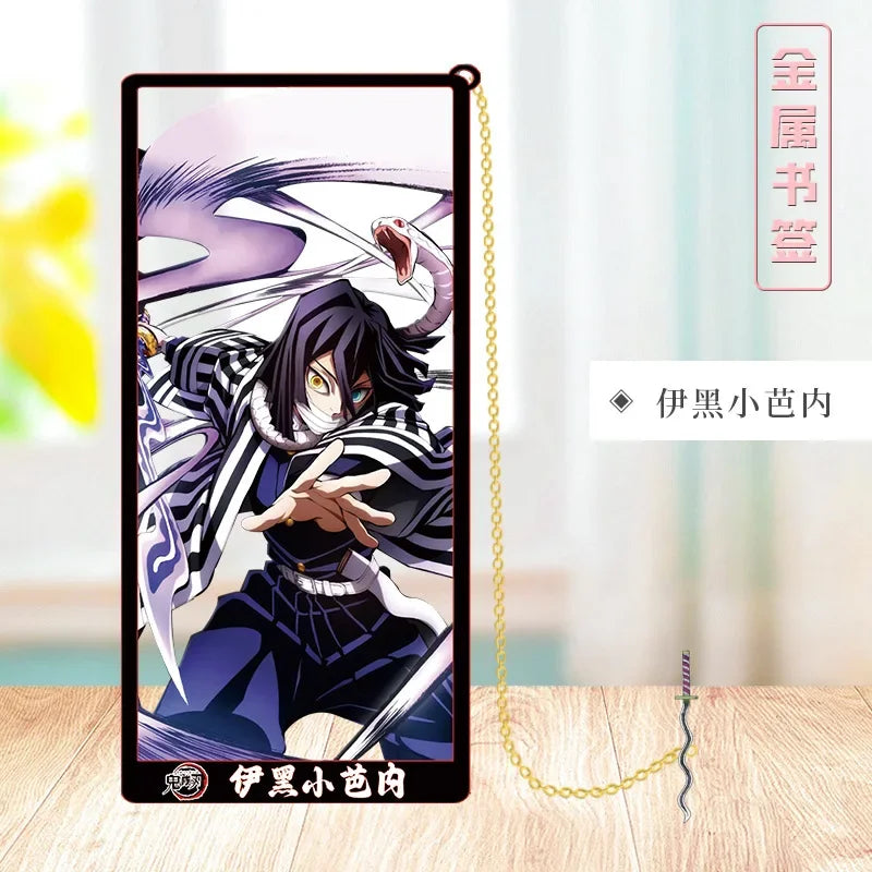 Demon Slayer Metal Bookmark Set — Anime Stationery Gift