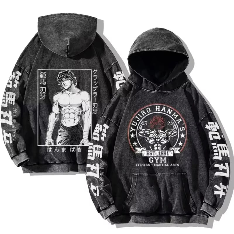 Baki Hanma Hoodie – Harajuku Unisex Streetwear