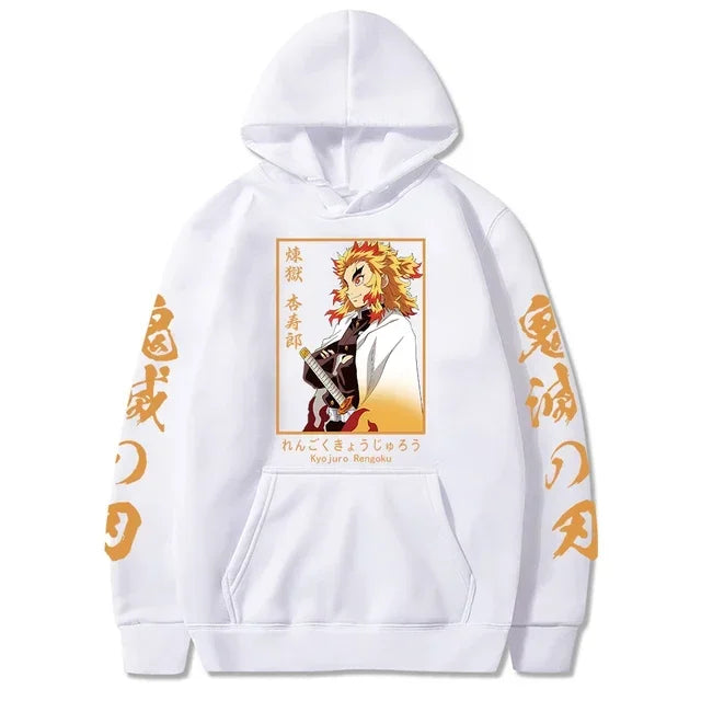 Demon Slayer Graphic Hoodie — Y2K Harajuku Streetwear