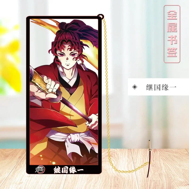 Demon Slayer Metal Bookmark Set — Anime Stationery Gift