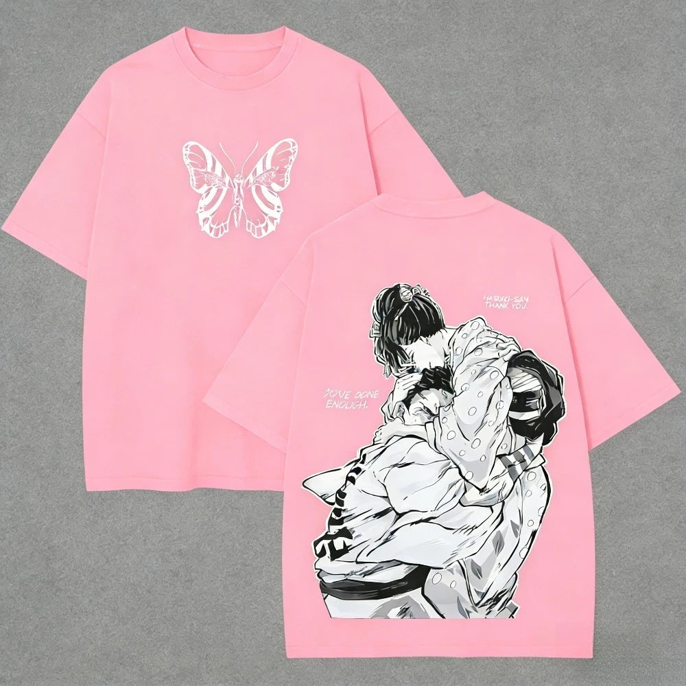 Demon Slayer Akaza T-Shirt — Unisex Summer Anime Streetwear
