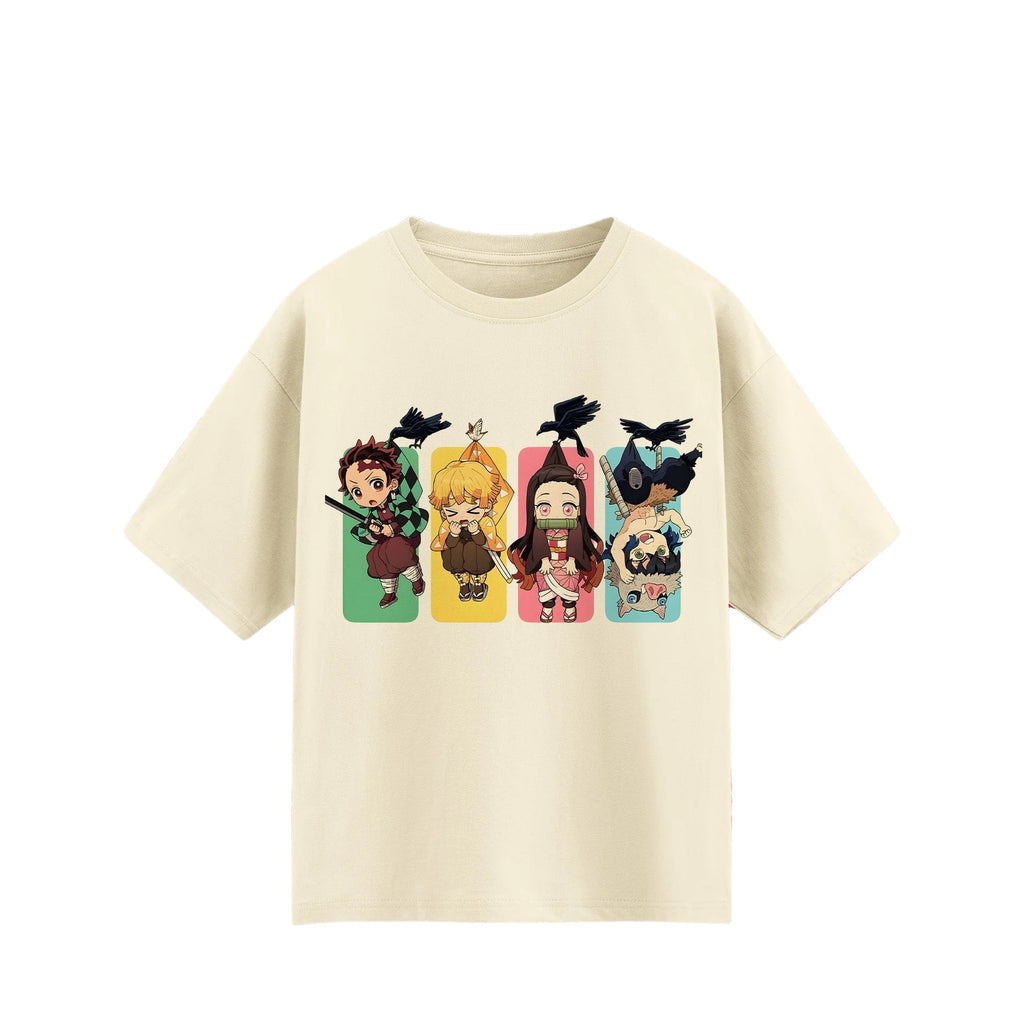 Demon Slayer Cartoon T-Shirt — Unisex Summer Anime Tee