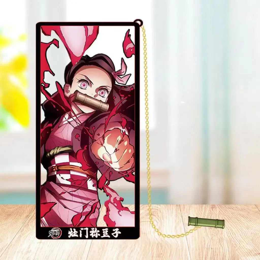 Demon Slayer Metal Bookmark Set — Anime Stationery Gift