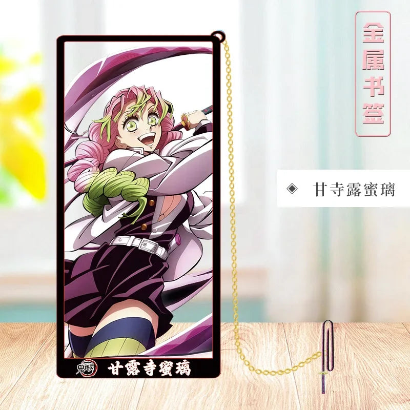 Demon Slayer Metal Bookmark Set — Anime Stationery Gift