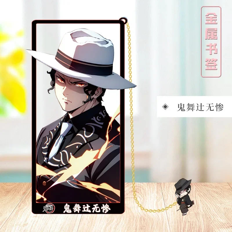 Demon Slayer Metal Bookmark Set — Anime Stationery Gift