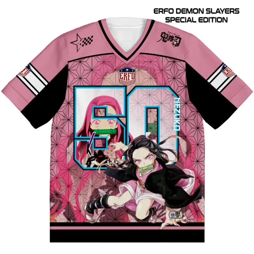 Demon Slayer Retro Cosplay T-Shirt — Oversized 3D Print