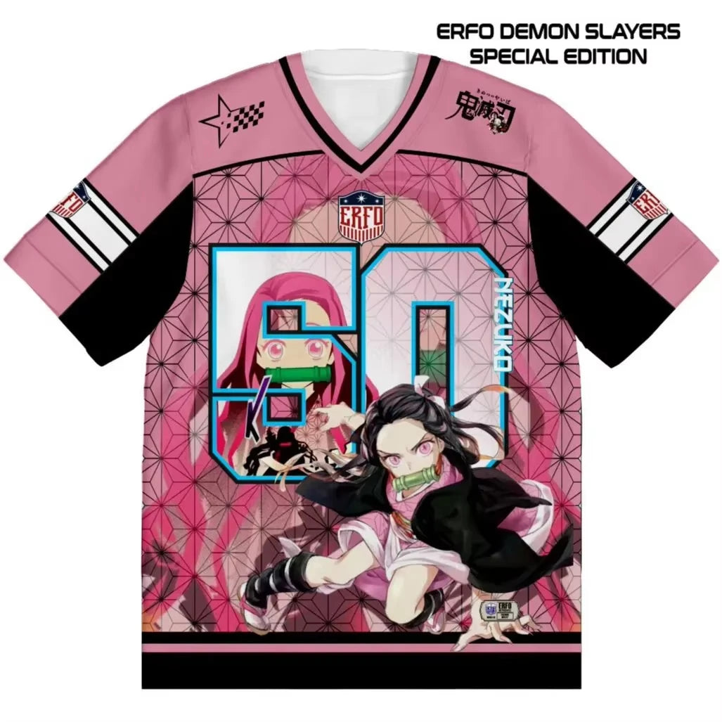 Demon Slayer Retro Cosplay T-Shirt — Oversized 3D Print