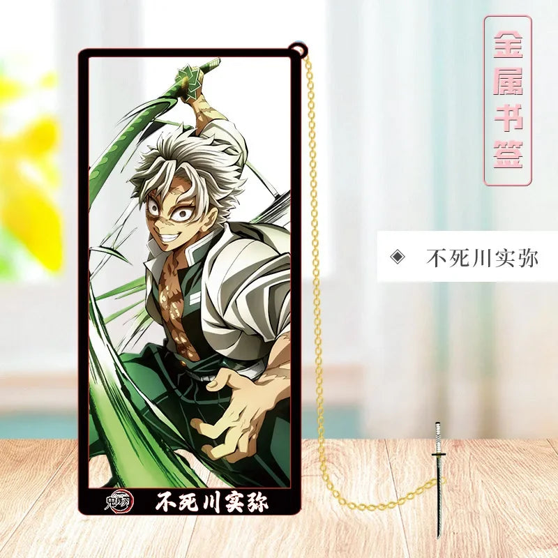 Demon Slayer Metal Bookmark Set — Anime Stationery Gift