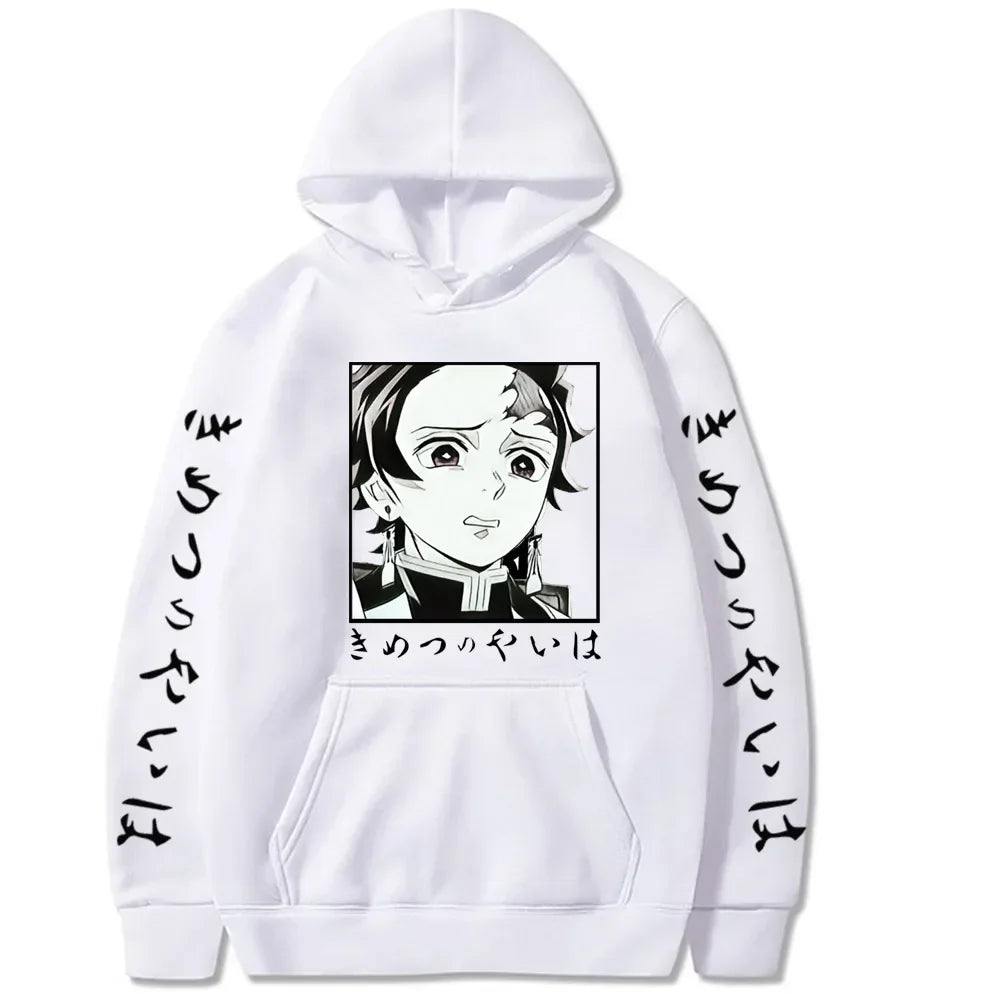 Demon Slayer Graphic Hoodie — Y2K Harajuku Streetwear