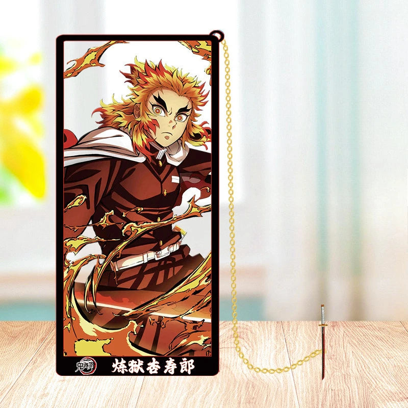 Demon Slayer Metal Bookmark Set — Anime Stationery Gift