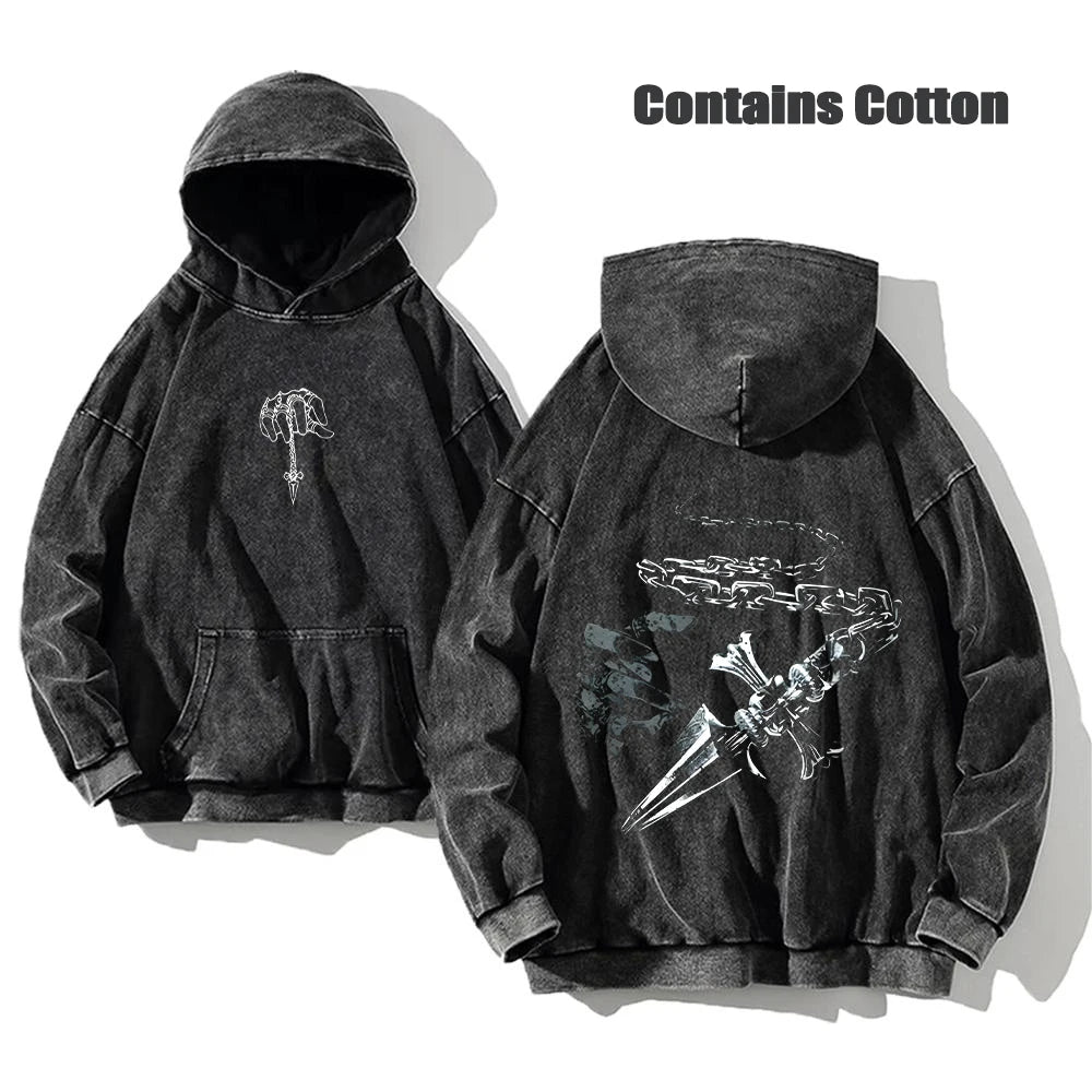 Hunter x Hunter Washed Hoodie — Anime Streetwear