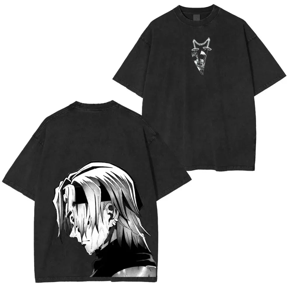 Demon Slayer Vintage Washed T-Shirt — Anime Streetwear