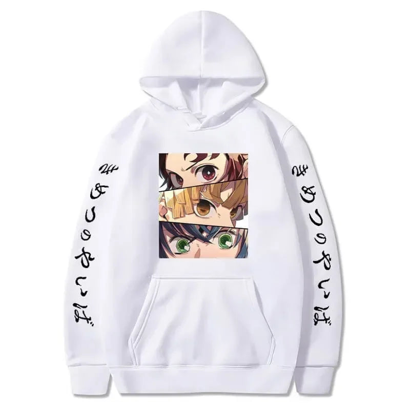 Demon Slayer Graphic Hoodie — Y2K Harajuku Streetwear