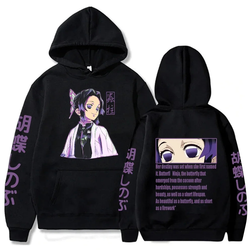 Demon Slayer Graphic Hoodie — Y2K Harajuku Streetwear