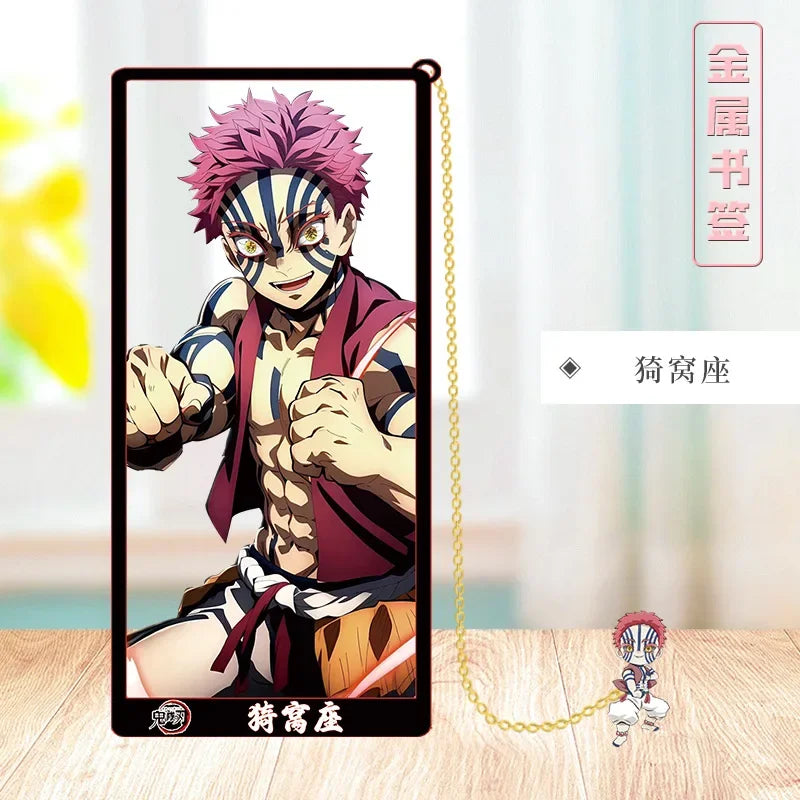 Demon Slayer Metal Bookmark Set — Anime Stationery Gift