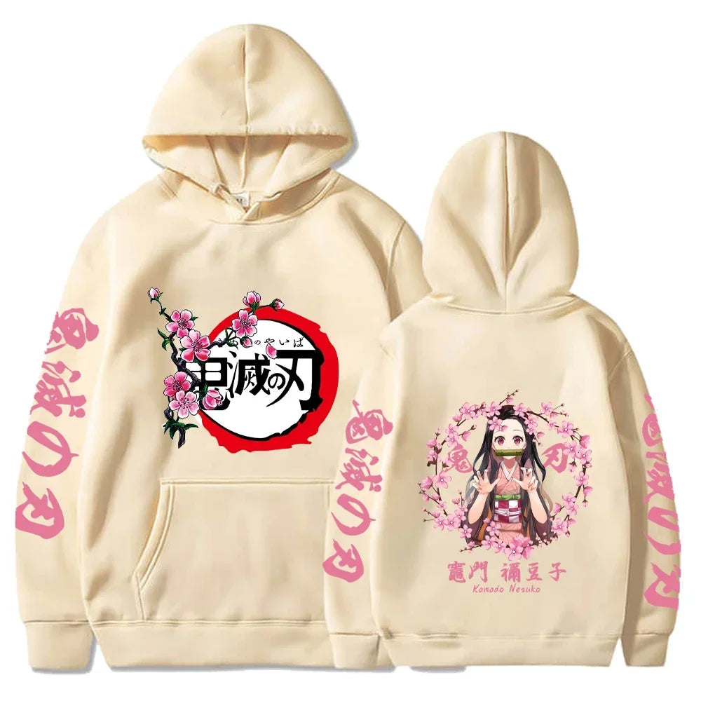 Demon Slayer Graphic Hoodie — Y2K Harajuku Streetwear