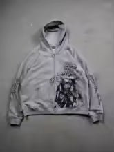 JoJo's Bizarre Adventure Star Platinum Zip-Up Hoodie