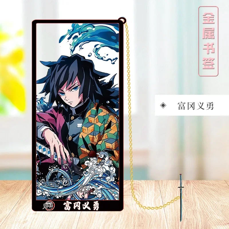 Demon Slayer Metal Bookmark Set — Anime Stationery Gift