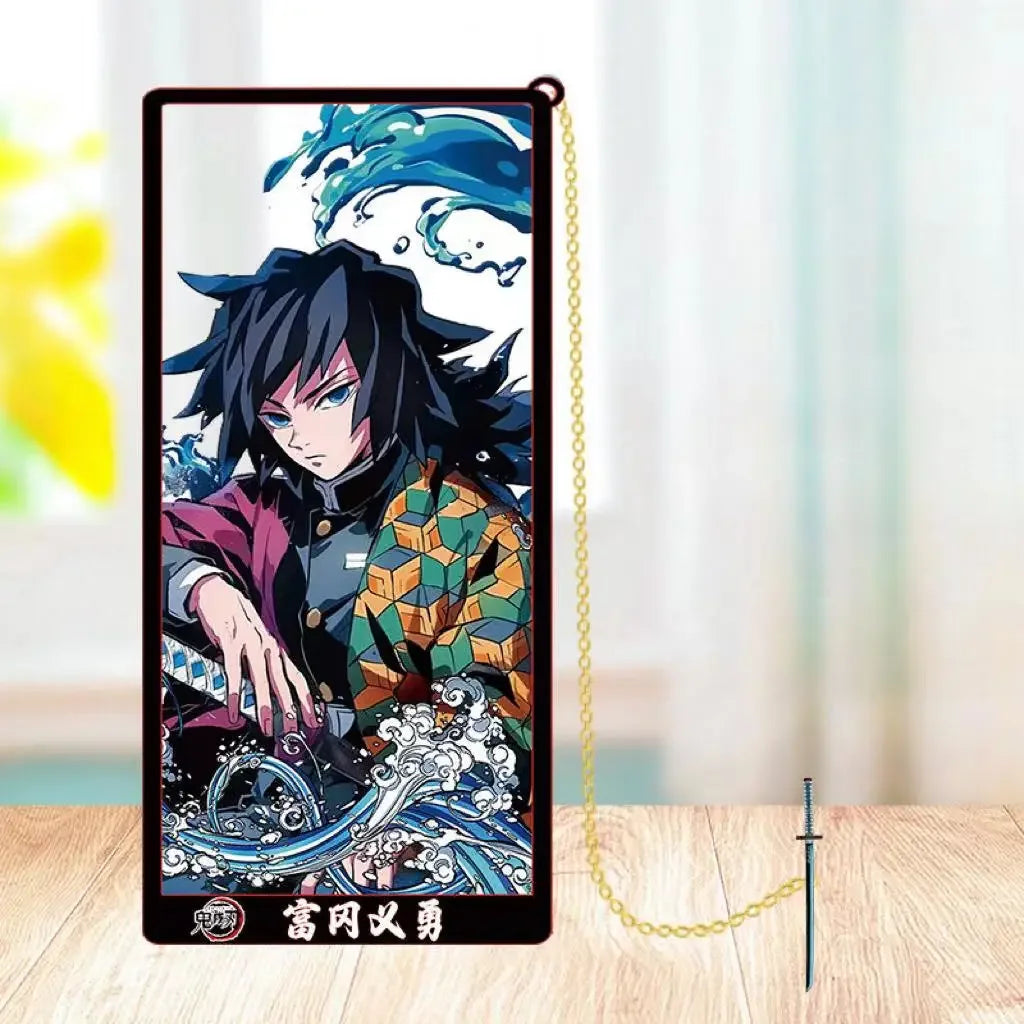 Demon Slayer Metal Bookmark Set — Anime Stationery Gift
