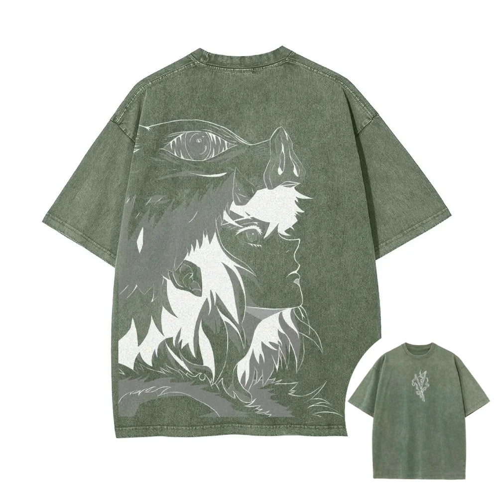 Demon Slayer Inosuke Washed T-Shirt