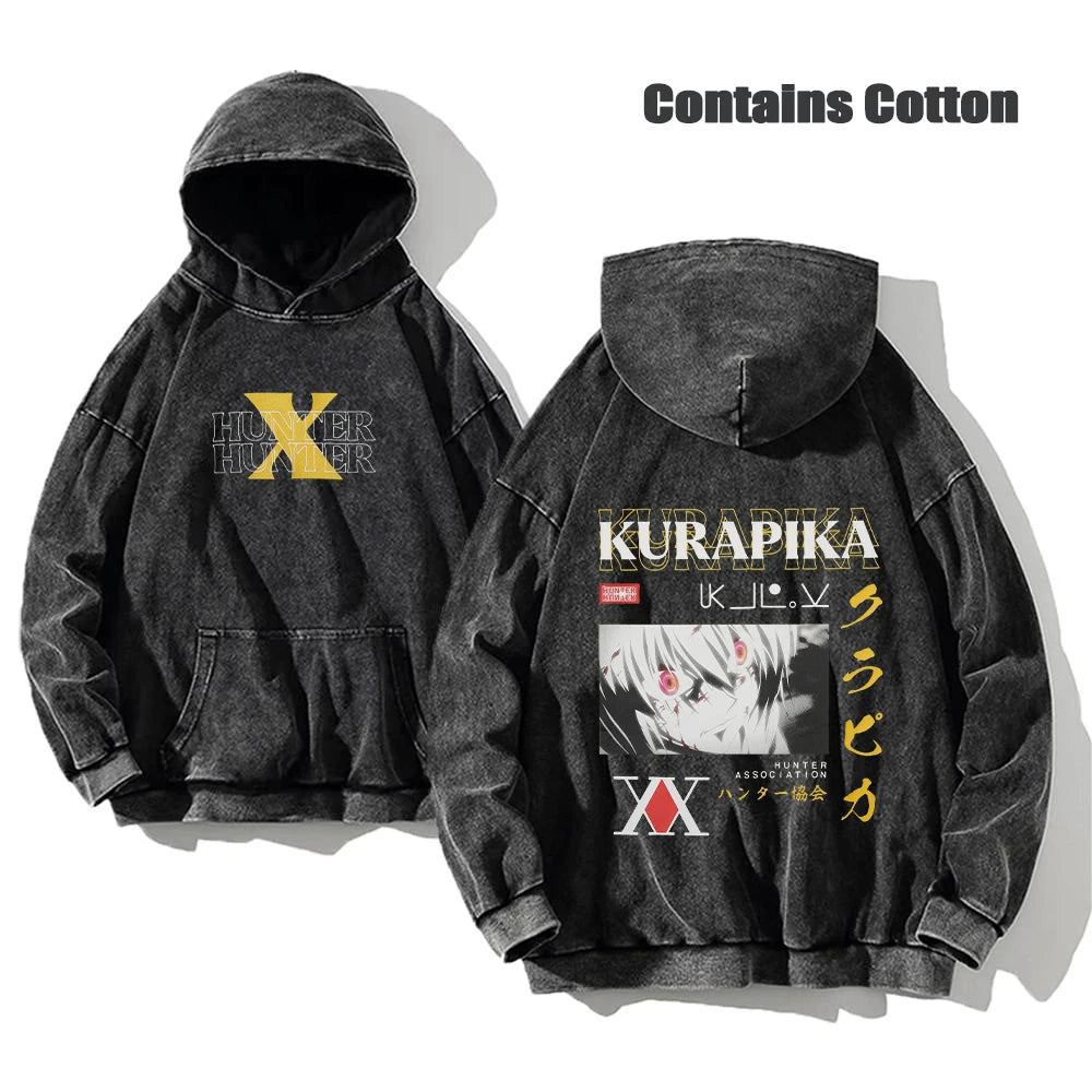 Hunter x Hunter Washed Hoodie — Anime Streetwear