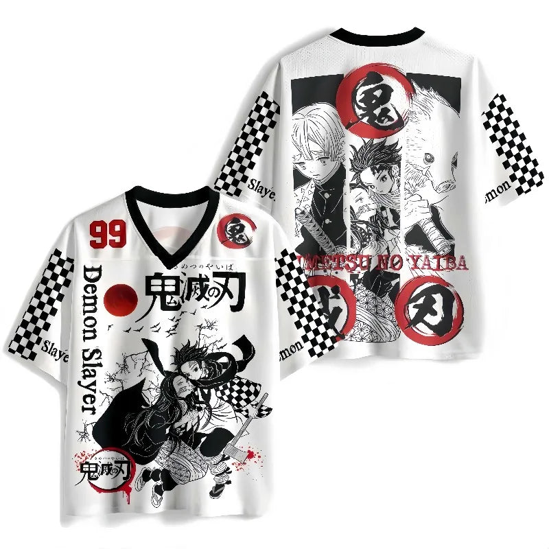 Demon Slayer Retro Cosplay T-Shirt — Unisex 3D Print
