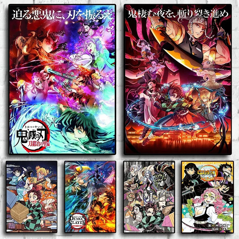 Demon Slayer Canvas Wall Poster