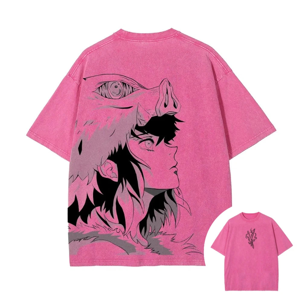 Demon Slayer Inosuke Washed T-Shirt