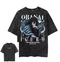 Demon Slayer Iguro Obanai Vintage Washed T-Shirt — Streetwear