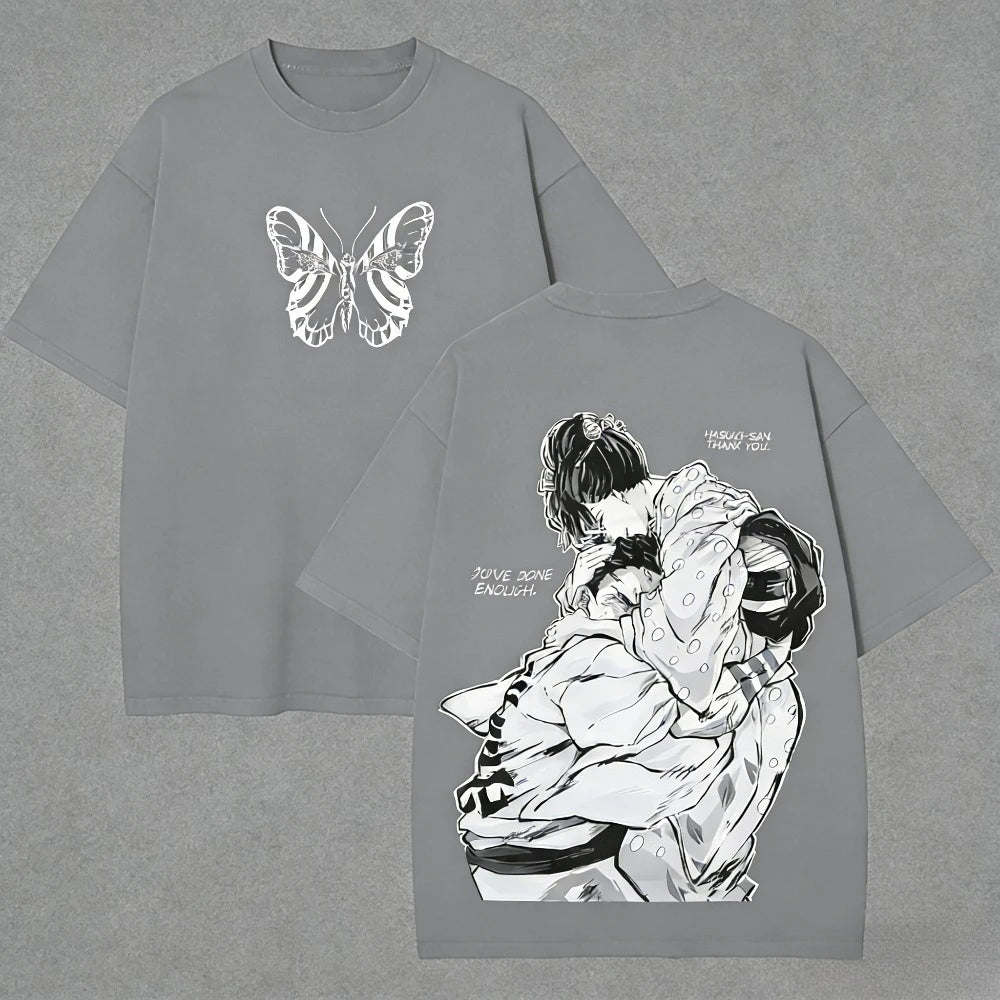 Demon Slayer Akaza T-Shirt — Unisex Summer Anime Streetwear