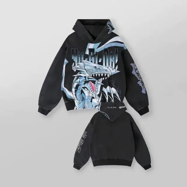 Blue Eyes White Dragon Graphic Hoodie