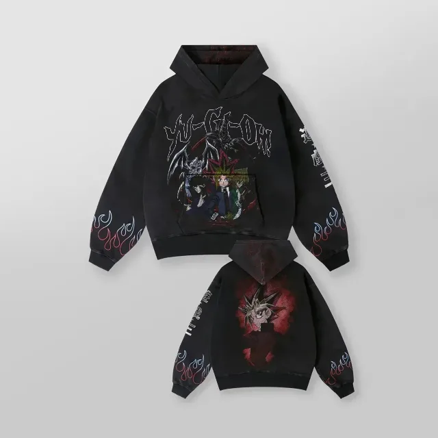 Yu-Gi-Oh hoodie detail view 2